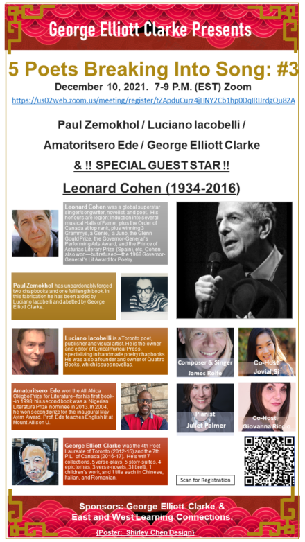 5 Poets Breaking into Song: Dec 10