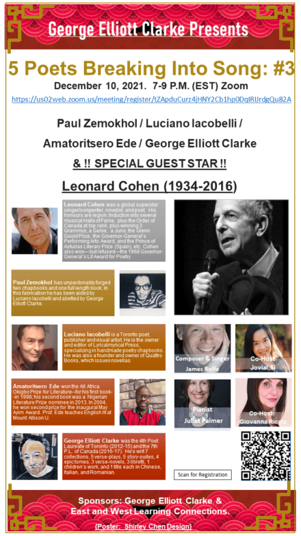 5 Poets Breaking into Song - Dec 10